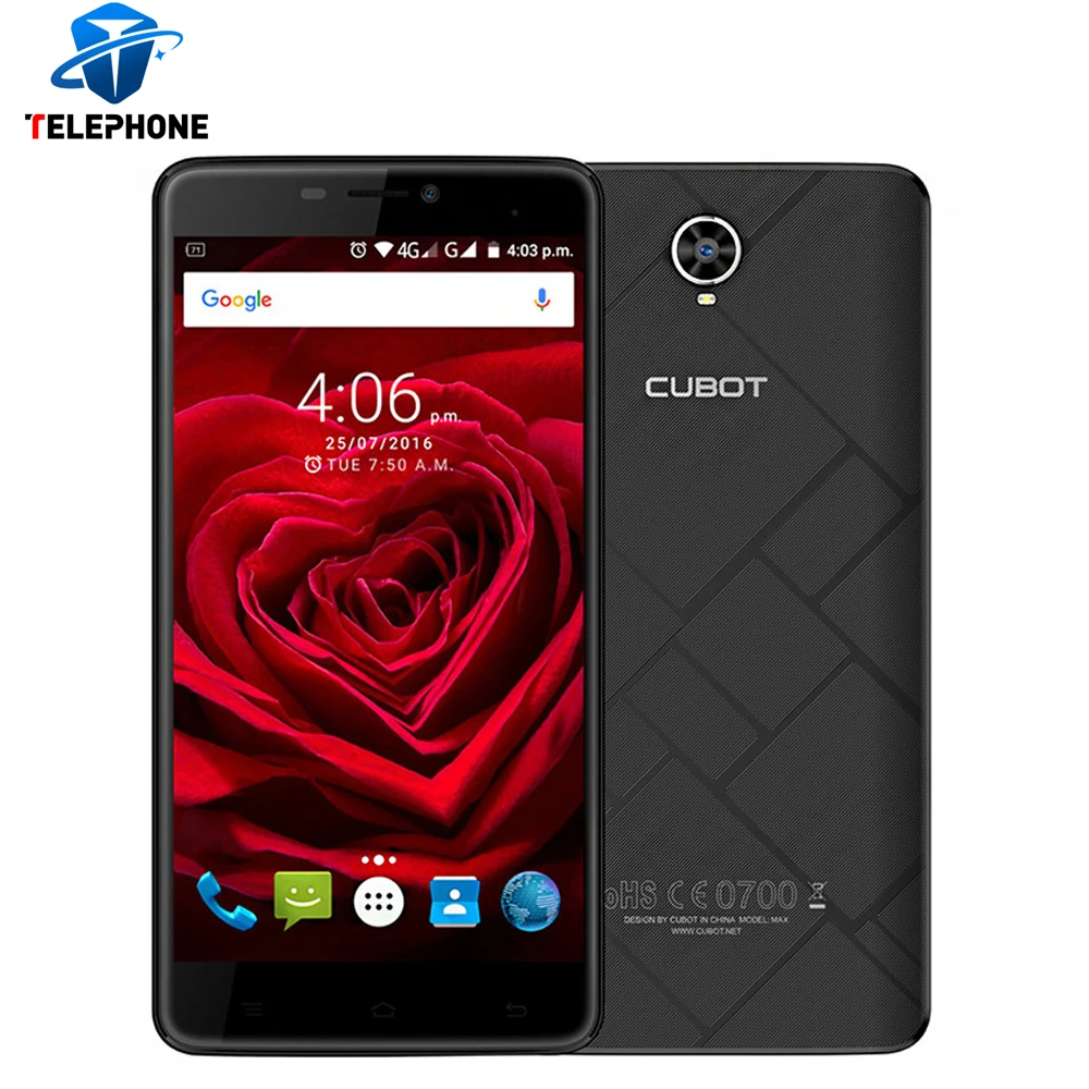 bilder für 6,0 Inch Cubot Max Handy Android 6.0 MTK6753A Octa-core 1280X720 3 GB RAM 32 GB ROM 8MP 4100 mAh Dual Sim 4G LTE Smartphone bilder für 6,0 Inch Cubot Max Handy Android 6.0 MTK6753A Octa-core 1280X720 3 GB RAM 32 GB ROM 8MP 4100 mAh Dual Sim 4G LTE Smartphone