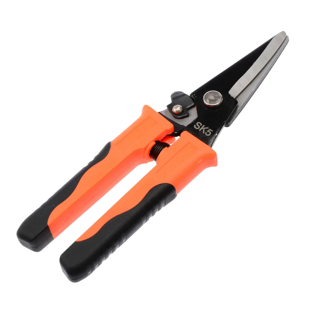 8'' Bend/Straight Aviation Metal Tin Snip Iron Cutter Scissors Industrial Home Metal Shears Hand Tool