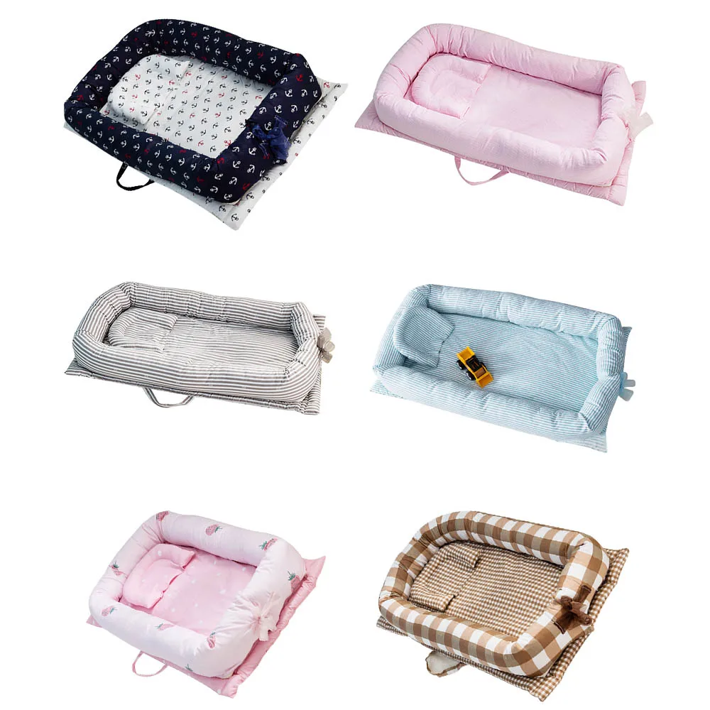 Dismountable Baby Nest bed Portable Foldable Baby Crib Newborn Travel Bed Sleeper Babynest for Newborn and Toddlers 90*55*15cm