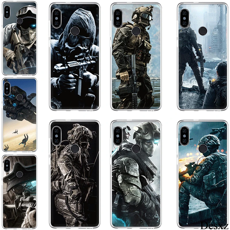 

Desxz Silicon TPU Case for Xiaomi Mi 6 8 Lite SE A1 A2 5X 6X 2S F1 Movie Special Forces Shell Cover