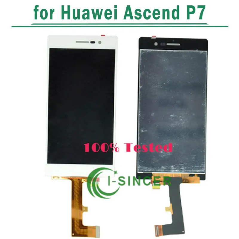 

10/PCS black white For HuaWei Ascend P7 LCD Screen Display with Touch Digitizer Assembly free dhl
