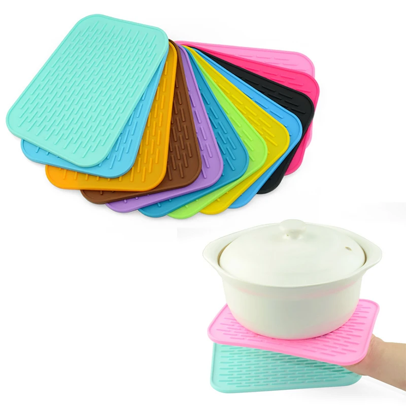 

Sale Silicone Insulated Placemats Kitchen Tools Easy Clean Western Mat 13 Colours Anti scalding Thickened Dining Table Mats