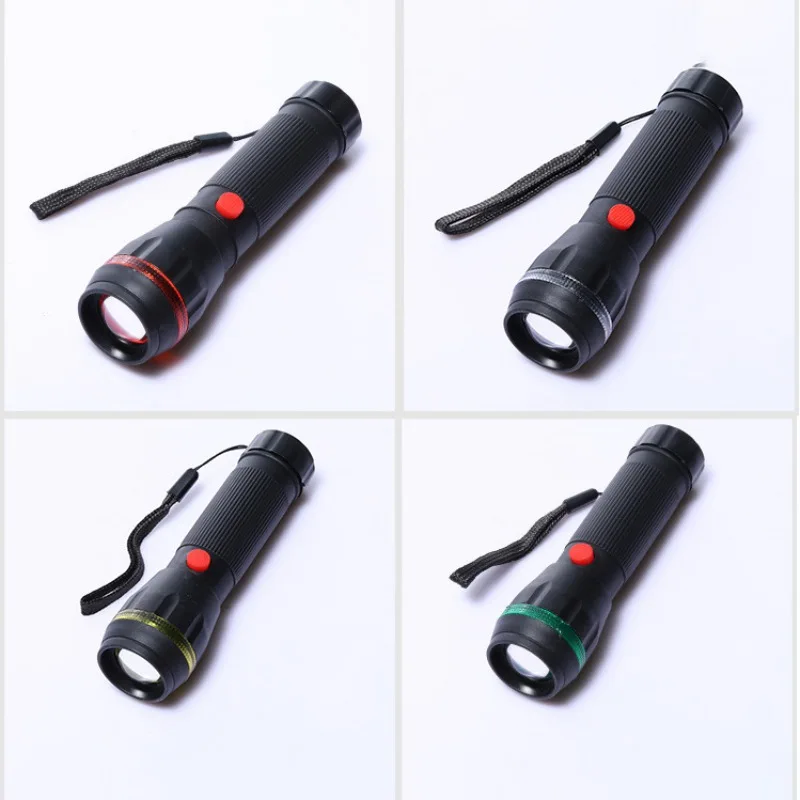 

New LED Highlight Handy Powerful Flashlight Power Long-range Zoom Mini Small Flashlight Outdoor Riding Flashlight