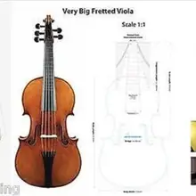 Hand made big 5 string viola 17 7/" фреттированная альта(455 мм), большой резонансный звук