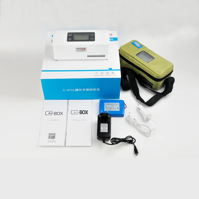 Портативный кулер для диабетиков на батарейках, медицинский холодильник, товары для диабетиков с ЖК-дисплеем