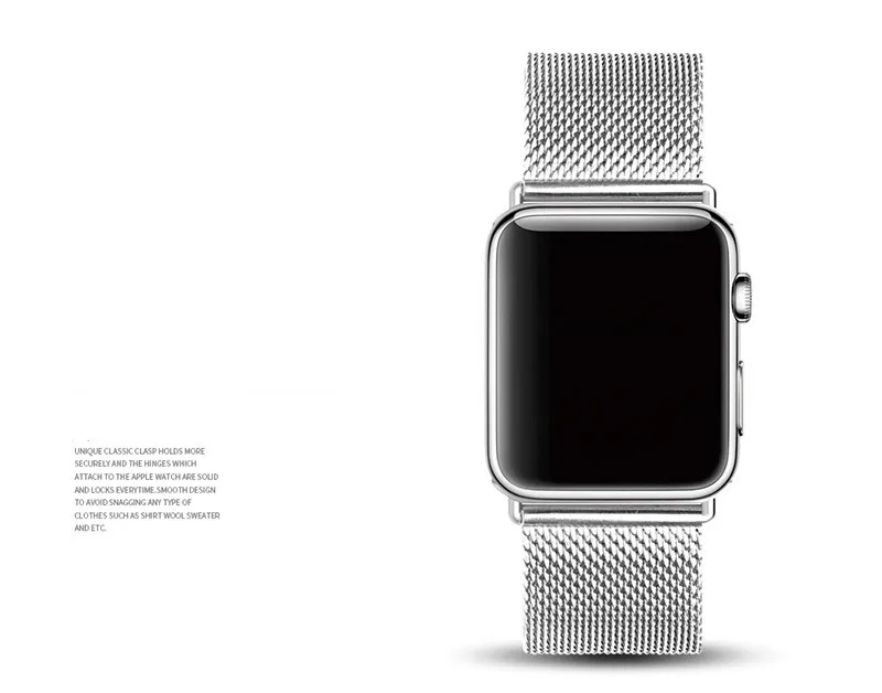 Миланская петля для Apple Watch 38 мм 42 мм браслет серии 4 3 2 1 стальной металлический ремешок для Apple Watch полосы 44 мм 40 мм сталь