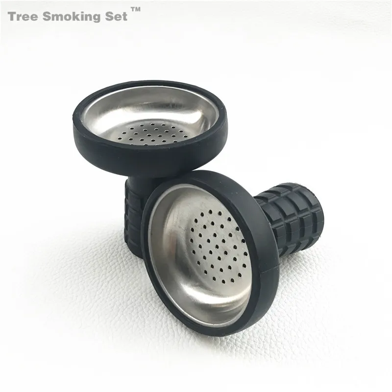 

TWAN0389 1pcs silicone bowl with Metal bowl for shisha hookah soex tobacco fit kaloud charcoal holder,hookah head,heat keeper