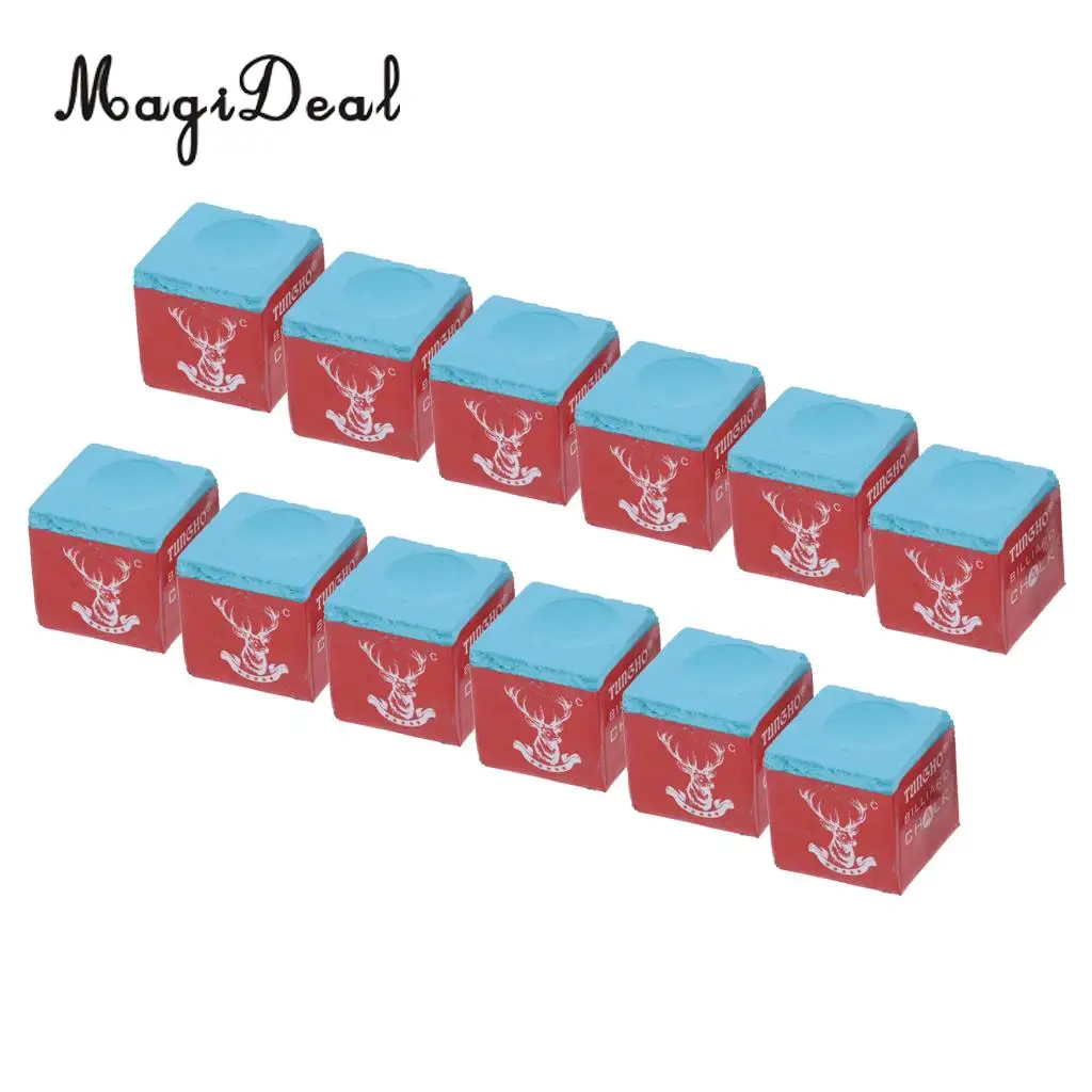 12 Pieces Premium Pool Table Billiard Cue Sticks Tips Chalk Club Accessories