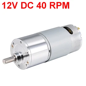 

Uxcell Newest 1PCS ZGA37RG DC12V 40RPM 7.2W Gear Motor High Torque Reduction Gearbox Eccentric Output 15x5.9mm D Shaft for M3