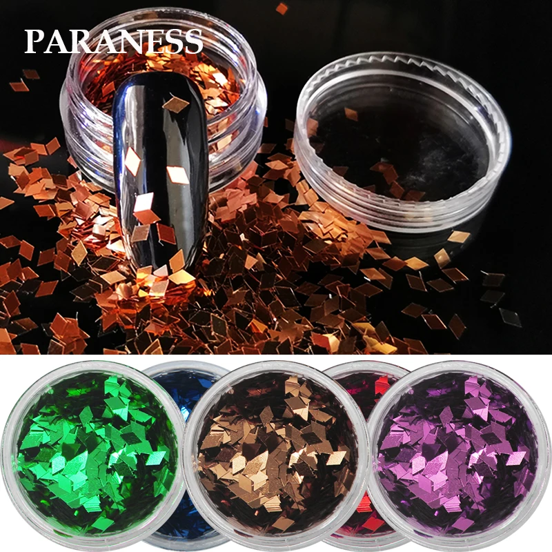 

Paraness Gel Nails Polish Accessories Flakes Nail Glitter Parts DIY Nail Art Decorations Paillette Nail Glitter All for Manicure