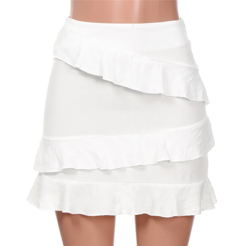 New Fashion 2018 Summer style skirts womens casual Sexy Party High Waist Lace-up Hip Long Skirt beach Femme Saia Y04#N (7)