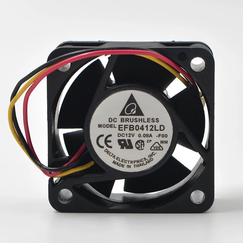 Новый оригинальный 4020 12V 0.08A 4 см EFB0412LD 1U бесшумный вентилятор переключателя