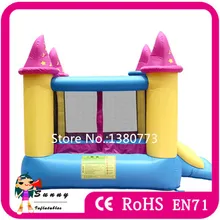 Раздувной Хвастун С Горкой, Прыжки Дом Прыгающий Замок Для Детей Воздуходувка Включены