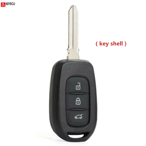 

Keyecu New Remote Car Key Shell Case for Renault Duster Dokker Trafic Clio4 Master3 Logan 2013 2014 2015 2016 2017
