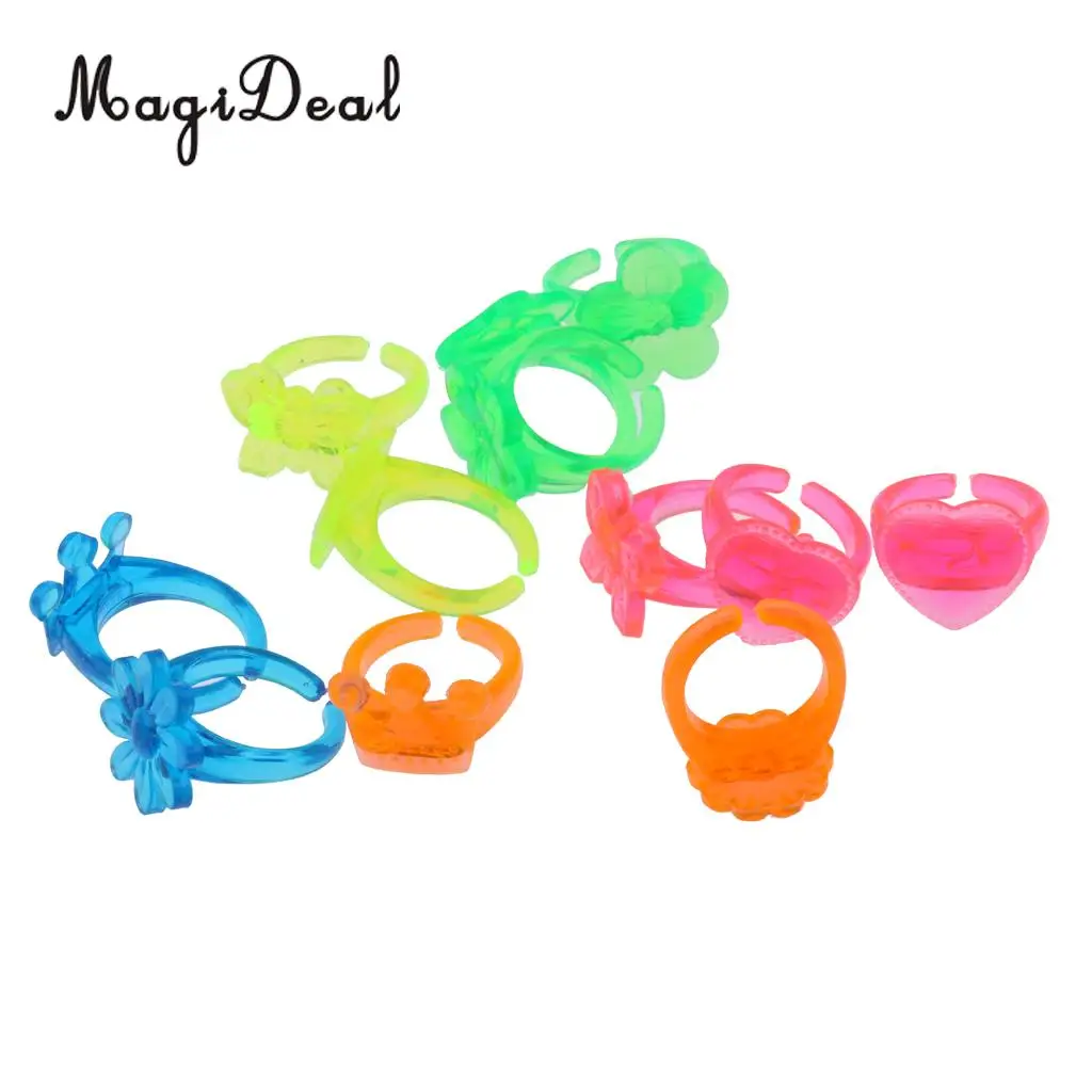 12 шт. Детские разноцветные пластиковые кольца|plastic rings jewelry|plastic ringplastic jewelry |