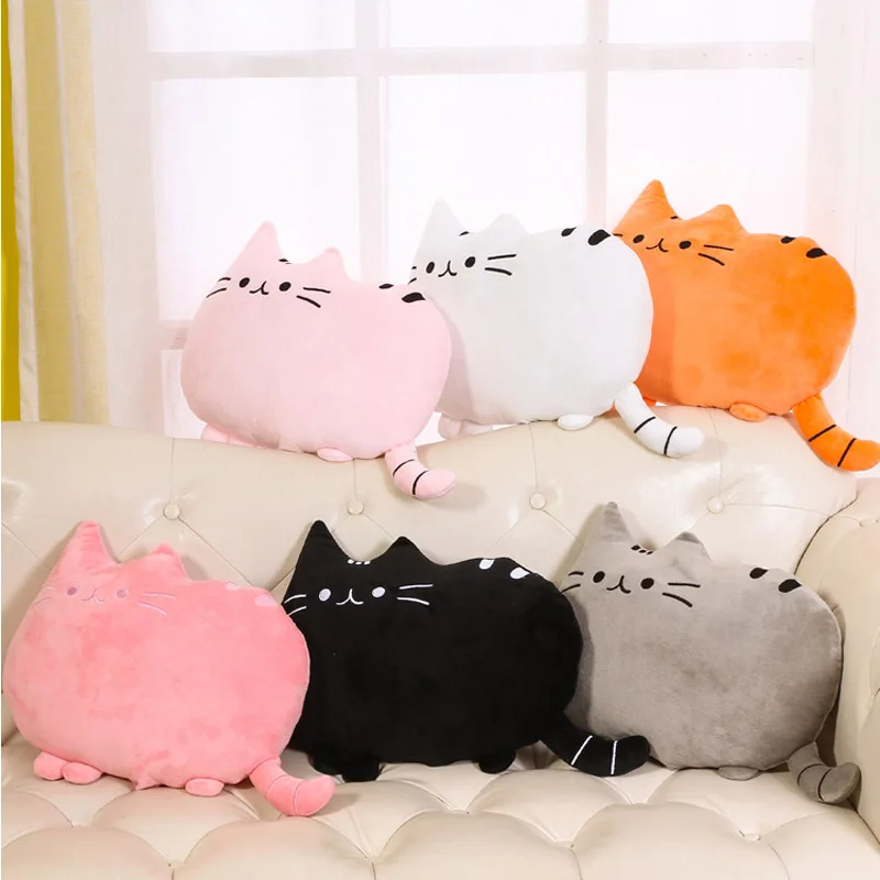 Cute Creative Cushion Biscuits Cat Pillow Meow Cotton PP Pillows Big