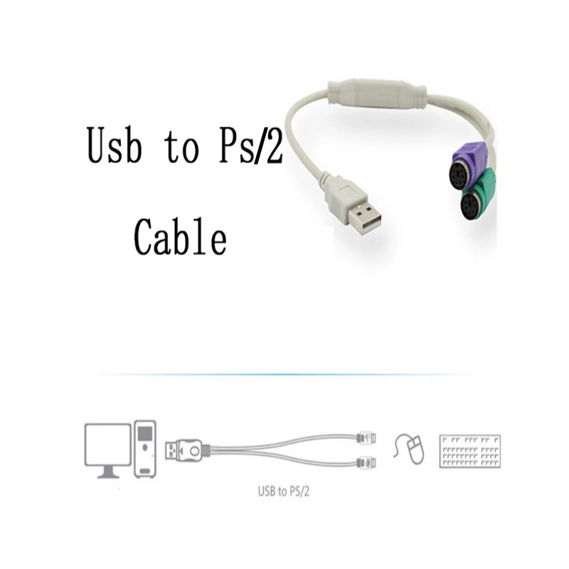 Kebidu USB порт конвертер USB мужчина к PS/2 клавиатура мышь Женский адаптер для PlayStation2 PS2 игровой компонент ПК к sony