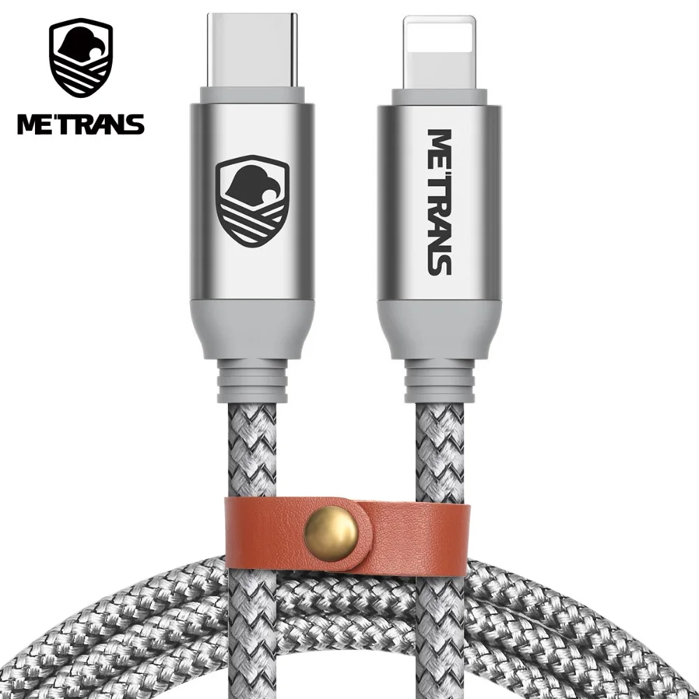 

Metrans Type C Cable for iPhone XS Max XR X 8 7 USB C Charging Wire for iPhone Nylon Cable USB Type C Charge Cable for iPad Pro