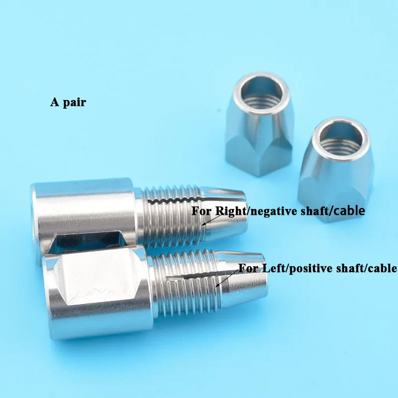 A Pair Of RC Boat Stainless Steel 5*4.76mm/5*4mm Left&Right Flex Collet Coupler