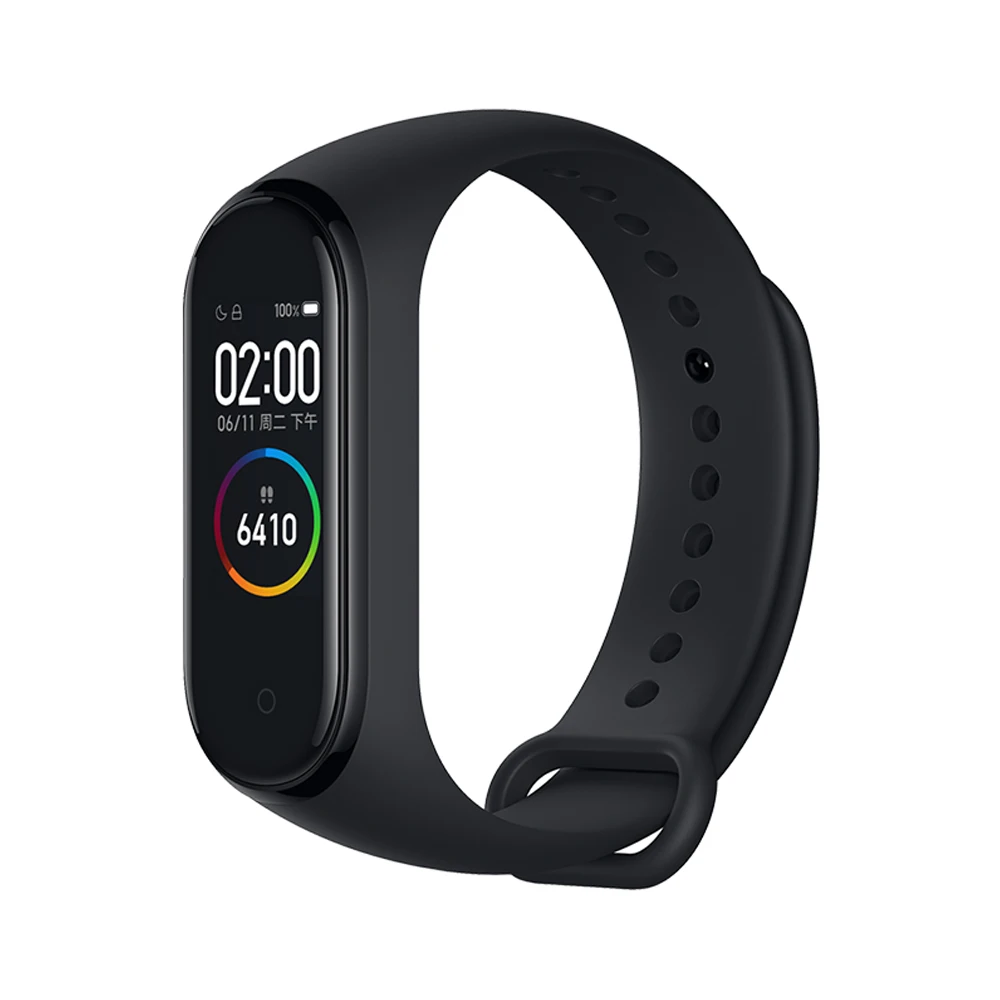 Xiaomi mi Band 4 умный Браслет глобальная версия AMOLED сенсорный экран 5ATM плавание mi ng водонепроницаемый спортивный браслет пульсометр - Цвет: CN version promotion