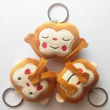 New Emoji Key Chain 3Styles Cute Emoji Monkey Stuffed & Plush Key Chains Phone Emoji Keychain Emoticon Key Ring