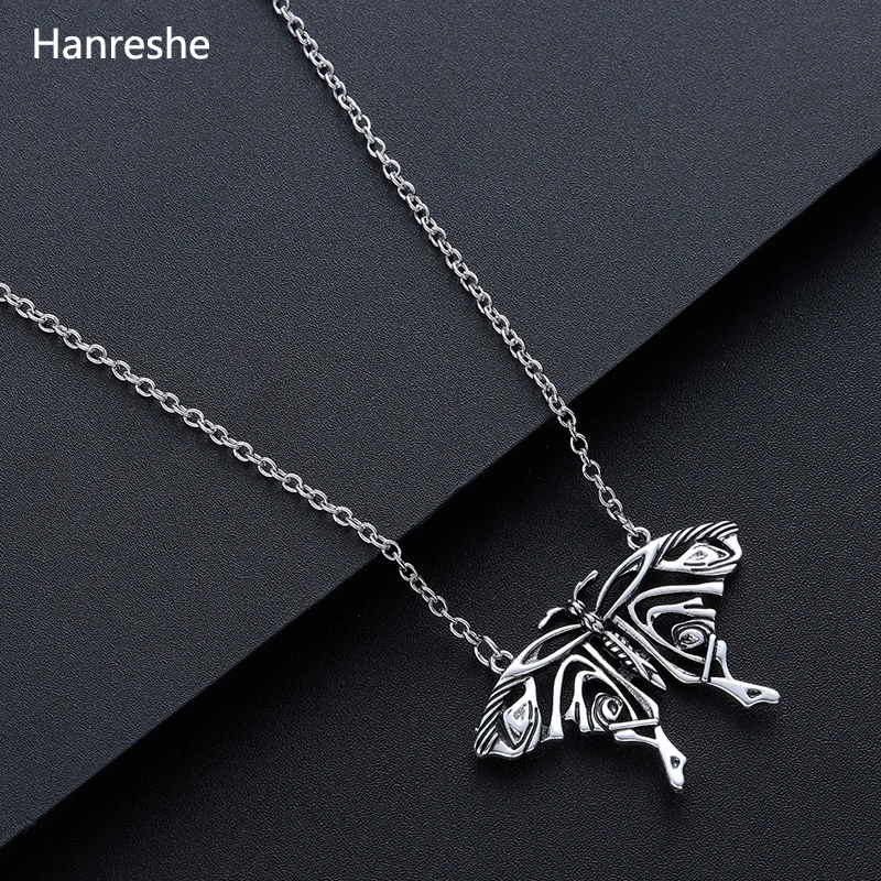 Mamma Mia Catena Ciondolo a farfalla antico Collana a farfalla