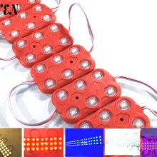 Necen 6 светодиодов/шт. 10 шт./лот 12 В светодиодный модуль пиксельные огни 5630 SMD led рождественское освещение водостойкий белый/теплый белый/RGB/синий/красный