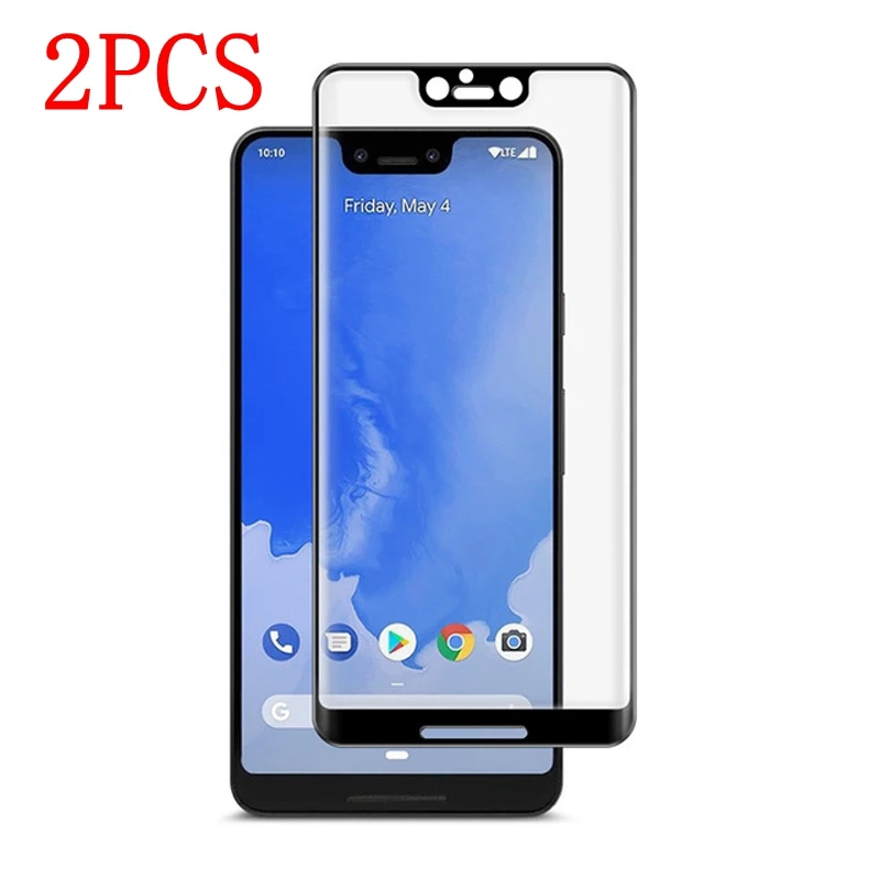 2pcs Full Cover Tempered Glass For Google Pixel 3 Xl Screen Protector