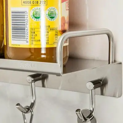  304 stainless Steel Kitchen seasoning Soy Sauce bottle containing Wall Hole bathroom toilet Hook LU - 32919336399