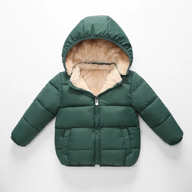 

Children coat clothes kids boys down cotton jacket baby girls padded outerwear thicken clothing winter/autumn garment fashion