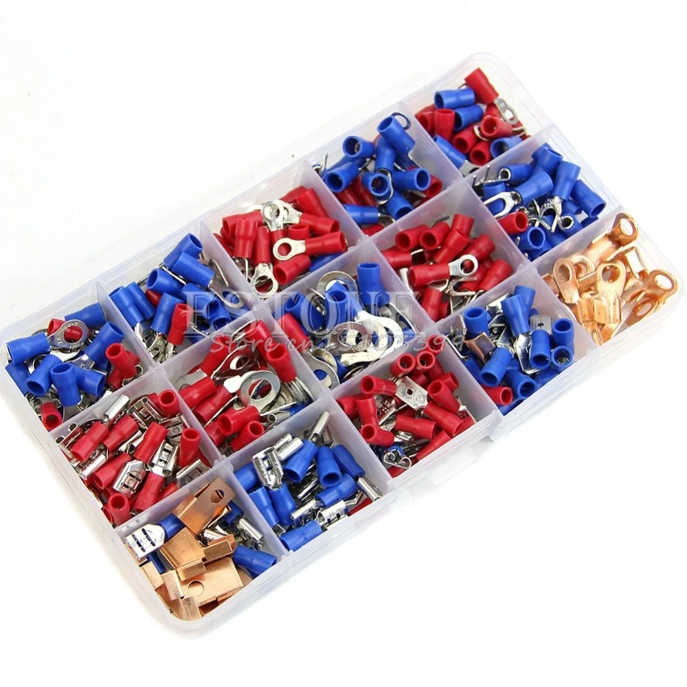 

300Pcs Assorted Crimp Terminals Set Insulated Electrical Wiring Connector Kit Drop Ship