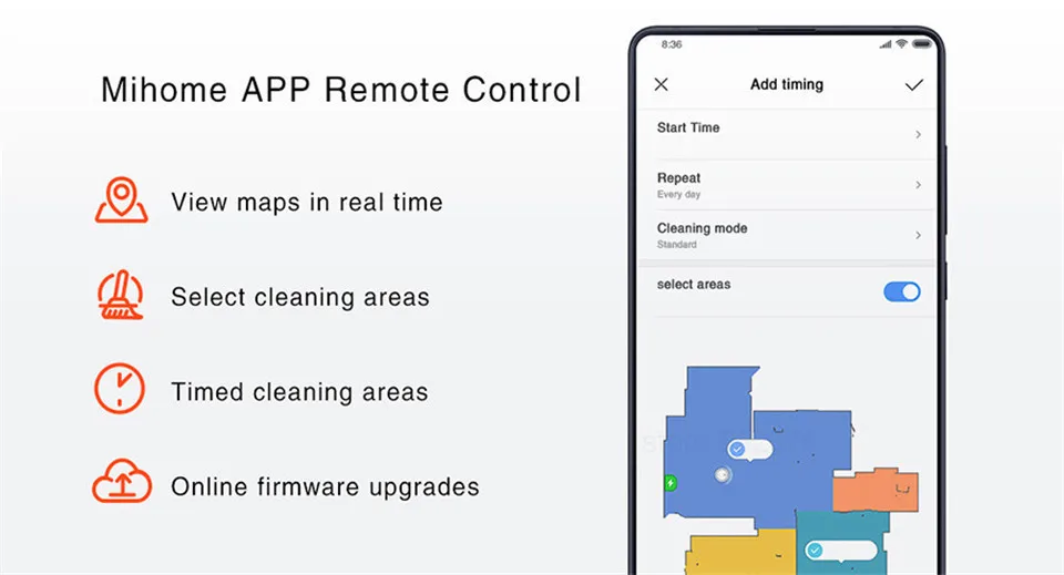 [] Xiaomi Mi робот-пылесос 1S для дома автоматическая развертка плановая очистка приложение управление LDS и камера навигация