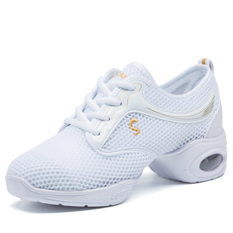 

2018 Summer New Dance Shoes Women Jazz Hip Hop Shoes For Woman Sneakers Salsa Ballroom Dance Shoes Mesh Breathable