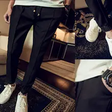 Большие размеры для мужчин Штаны Мужская певица штаны Гарун Облегающие штаны Молодежные Мужские штаны/M-5XL