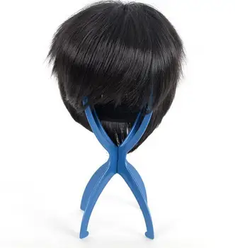 

New Arrival Plastic Folding Stable Durable Wig Hair Head Hat Cap Display Holder Stand Tool Hair Accessories Black