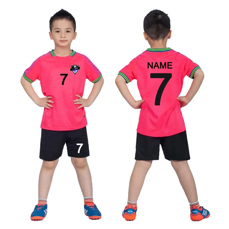 Детская Футбольная форма, детский футбольный костюм на заказ для мальчиков и девочек, комплекты футболок и шорт для футбольной команды
