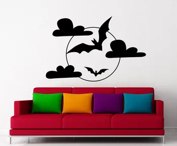 

HALLOWEEN Wall Decals Bat Decal Flying Bat Vinyl Stickers Home Decor