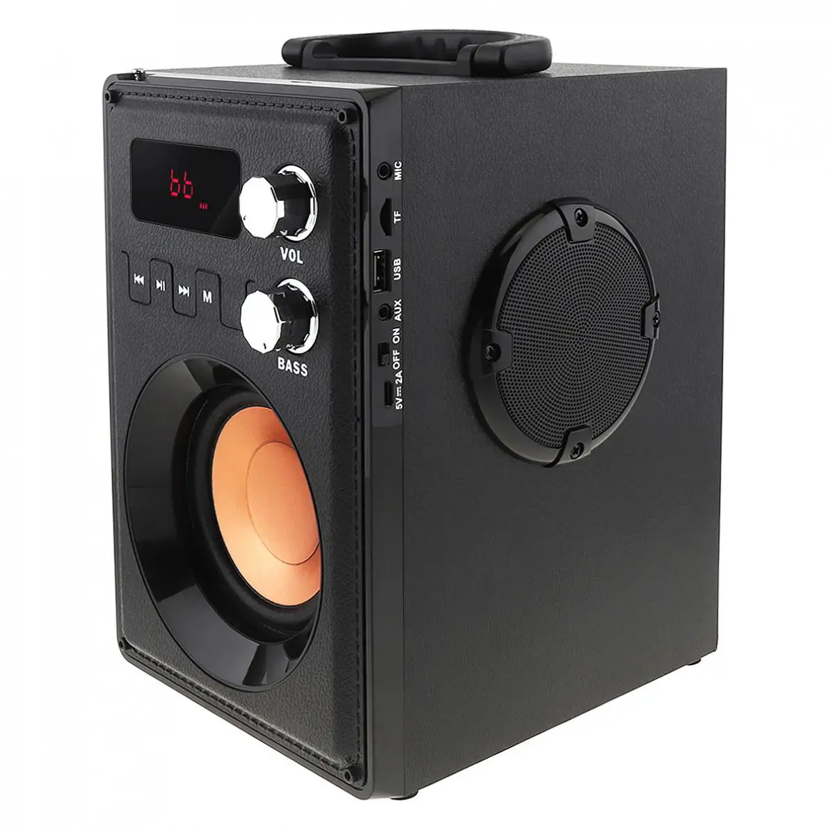 3D Surround Subwoofer Speaker Support TF Card U Disk Remote Control FM AUX Input Microphone Headset for Smart Phones Computer