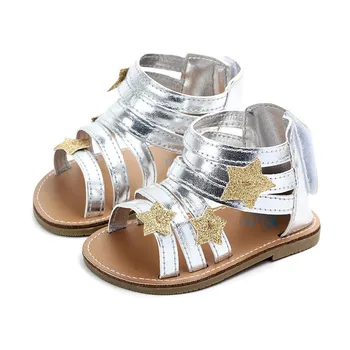 

AMISSA Summer Shine Star Baby Shoes Soft Non-slip Crib Infant Girl Shoes Moccasins Sandal Baby Girls Sandals 0-18M