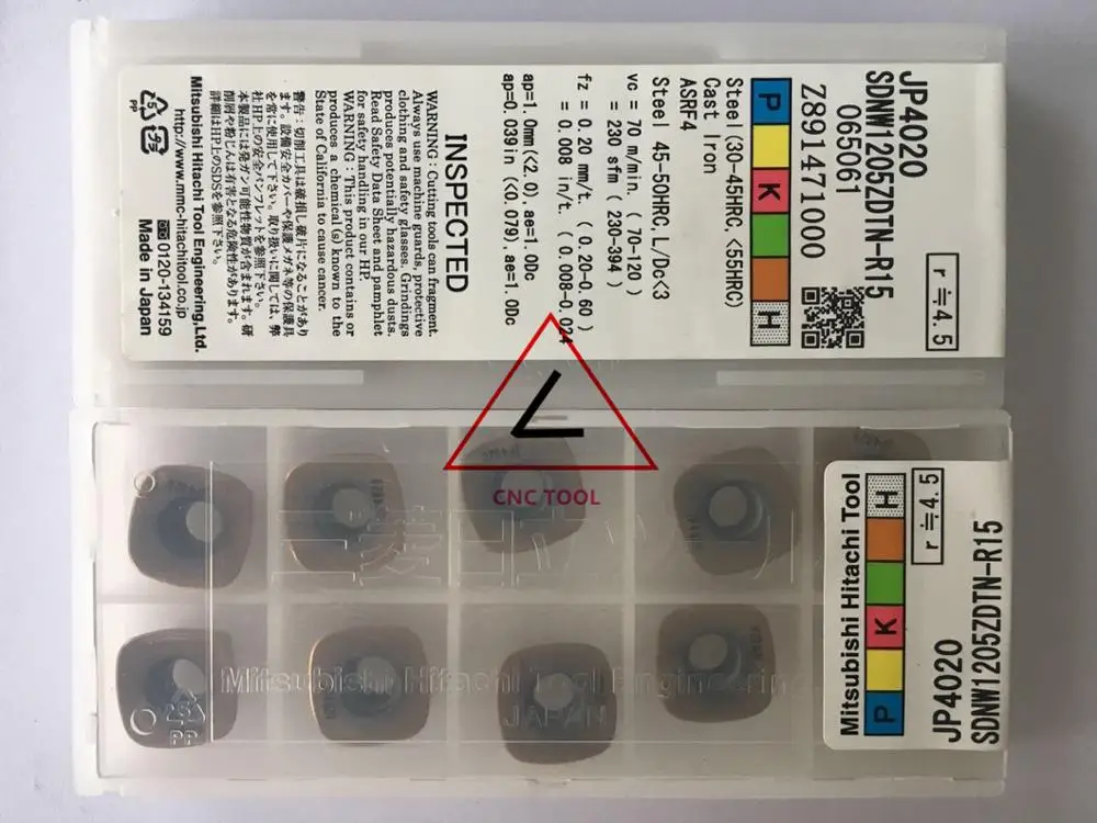 

SDNW 1205 ZDTN-R15 JP4020 10pcs Hitachi high cutting performance CNC indexable inserts