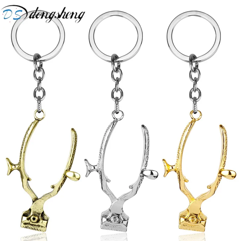 

dongsheng Men's Jewelry 3D Shaver Pendants Keychain Barber Shop Hair Dresser Gifts Shave Razor Keyrings Car Key Chain Chaveiro-5