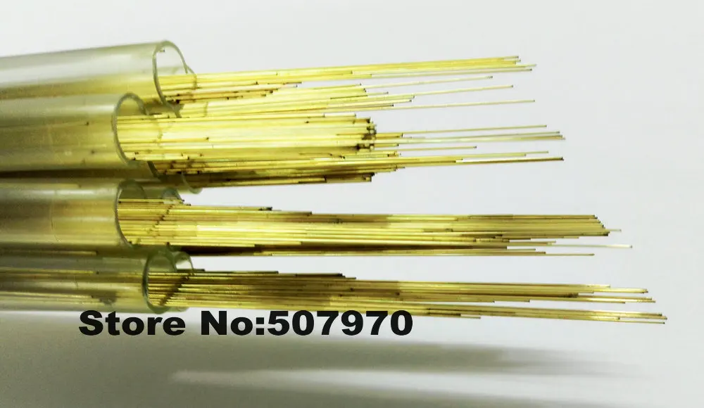 Brass Electrode Tube OD0.3*400mm Ziyang Single Hole for EDM Drilling Machine