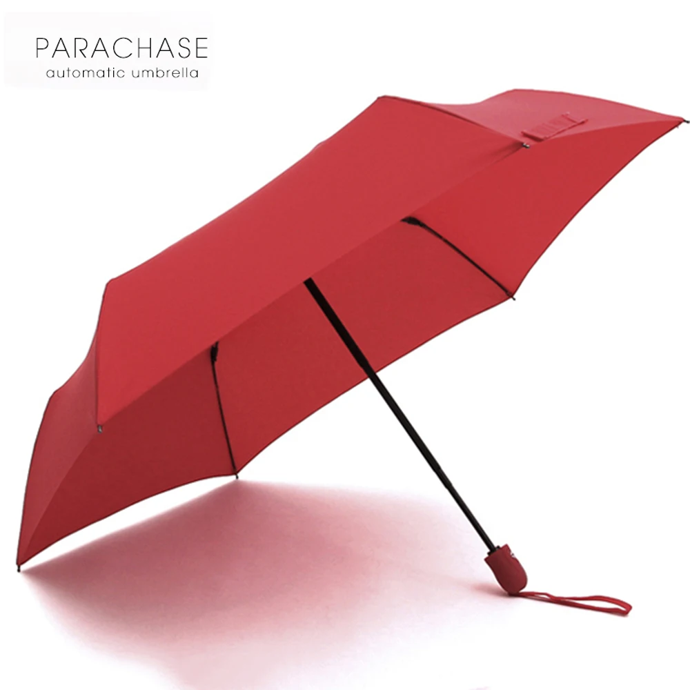 New Women's Umbrella Rain Three Fold Teflon Cloth Ultra light