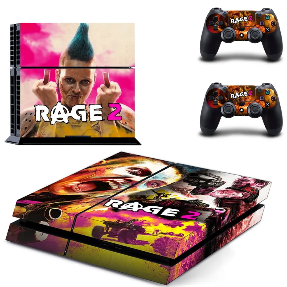Rage 2 Ps4 Skin Sticker Decalcomania Per Sony Playstation 4 Console E 2 Controller Ps4 Skin Sticker Vinyl