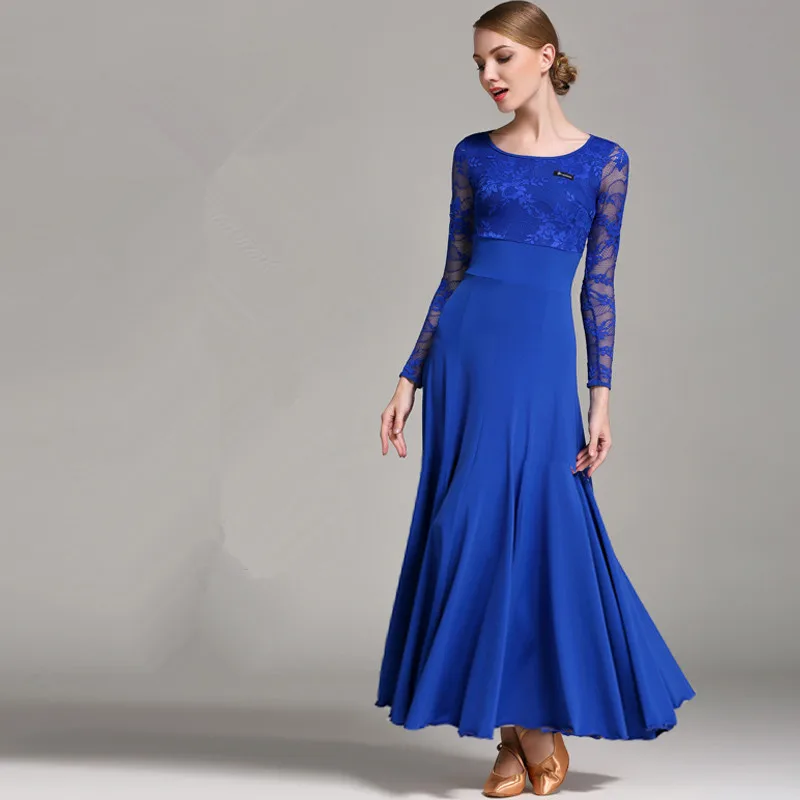 

New style national standard ballroom dance skirt high-end new modern dance dress dance performance costumes costumes waltz suit