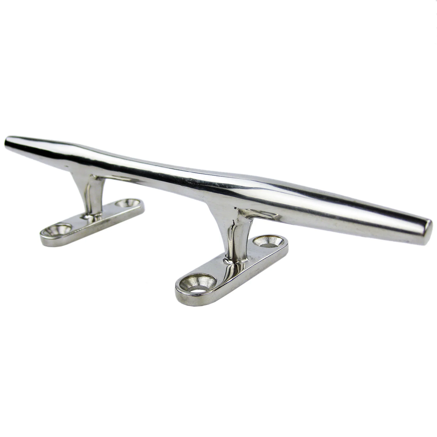 

10" Heavy Stainless Steel Cleat Hollow Base Boat Marine Mooring Hardware Fitting