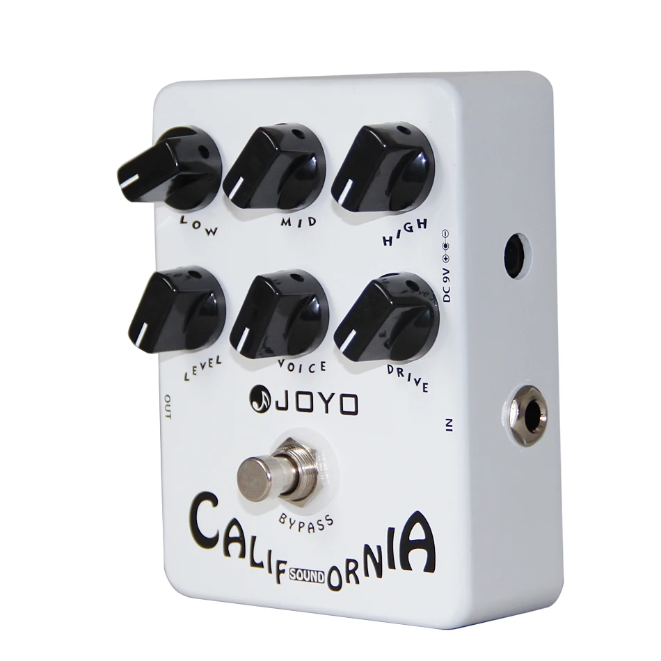 JOYO JF-15 California звуковая педаль эффектов для электрогитары True Bypass с золотым разъемом педали гитары и ручкой Mooer