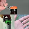 EDC Gear mini lightweight bottle beer opener keyring pocket tool utility gadget Outdoor camp hike 2