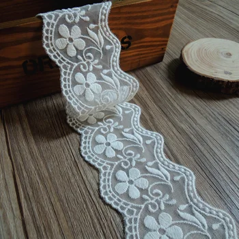 

5 Yards / Handmade DIY Soft Gauze Garment Accessories, Clothing Lace Embroidery, Sewing Material Width 5cm YS0326