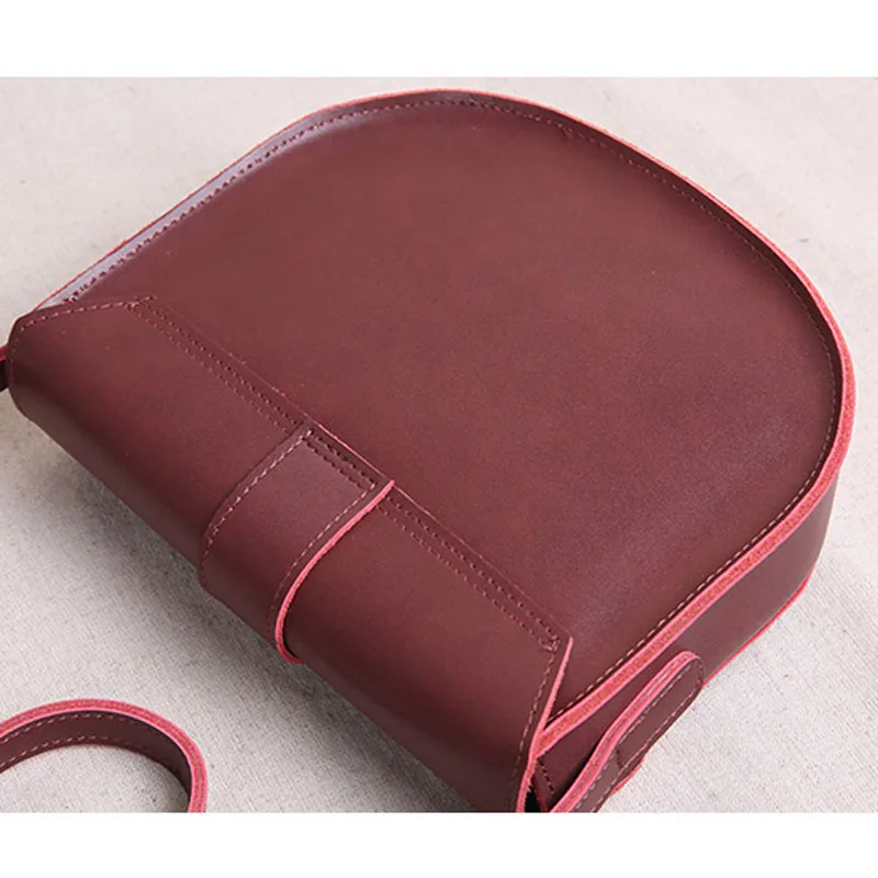 AETOO Spring and summer women's bag mini bag leather shoulder bag new fashion simple Messenger bag Korean version of the saddle